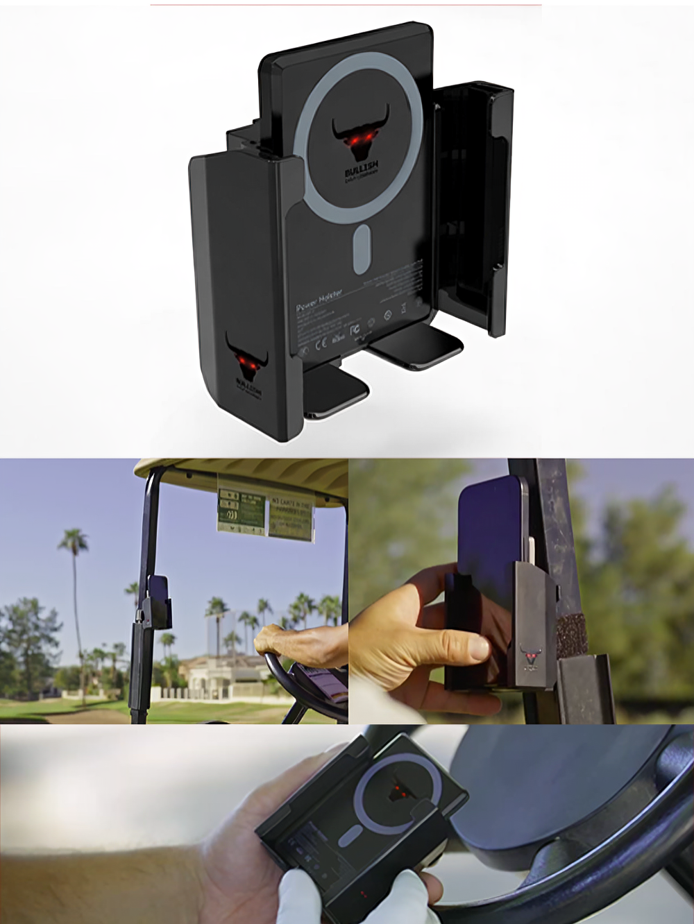 Bullish Power Holster with Detachable Magnetic Power Bank